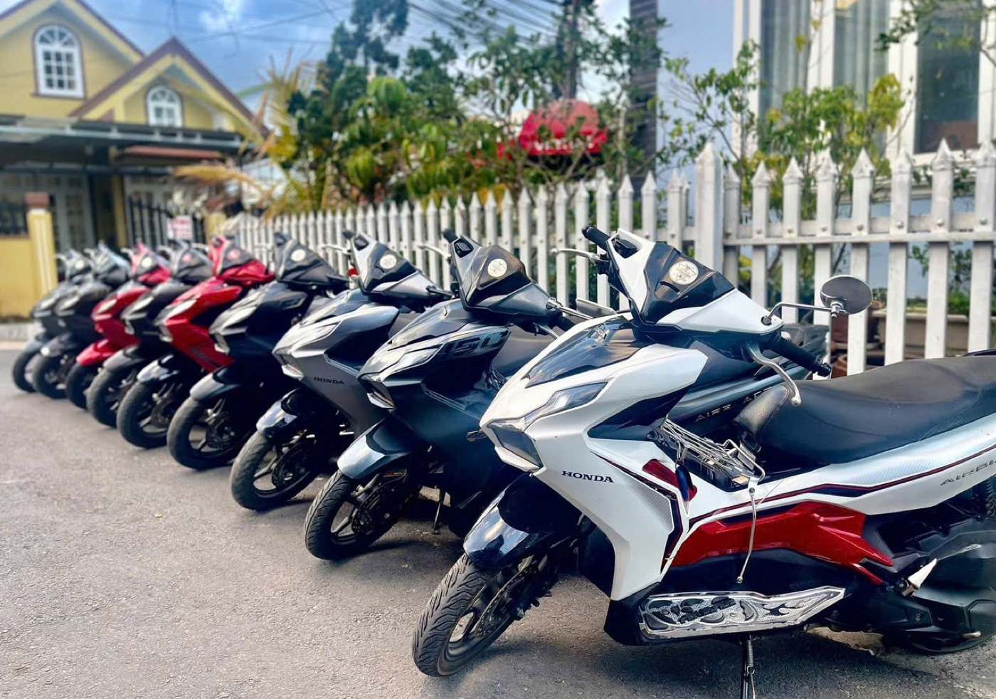 Dàn xe tay ga nhiều màu của Hồng Vân