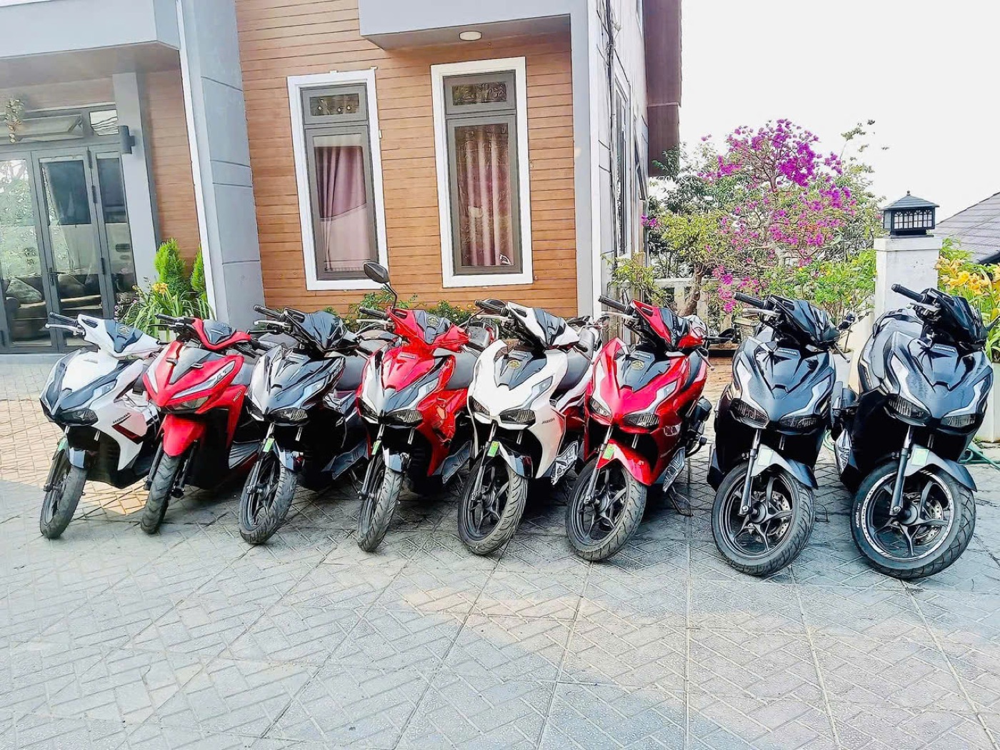 Dàn xe tay ga thực tế của Hồng Vân